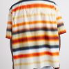 + Paula's Ibiza Convertible-Collar Logo-Embroidered Striped Cotton-Poplin Shirt - BK + Paula's Ibiza Convertible-Collar Logo-Embroidered Striped Cotton-Poplin Shirt - BK