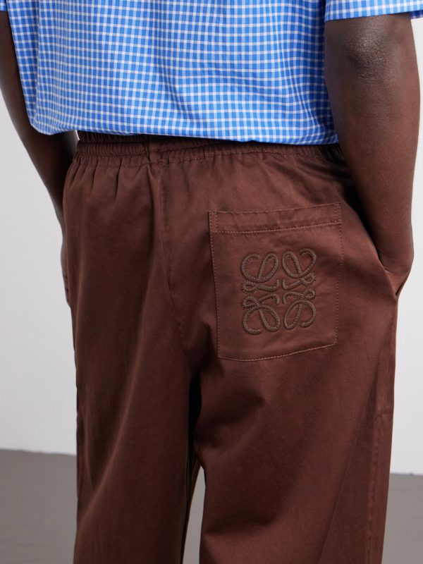 + Paula's Ibiza Wide-Leg Anagram-Embroidered Cotton Drawstring Trousers - CU + Paula's Ibiza Wide-Leg Anagram-Embroidered Cotton Drawstring Trousers - CU