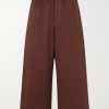 + Paula's Ibiza Wide-Leg Anagram-Embroidered Cotton Drawstring Trousers + Paula's Ibiza Wide-Leg Anagram-Embroidered Cotton Drawstring Trousers