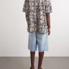 + Paula's Ibiza Camp-Collar Printed Cotton-Blend Terry Shirt - BK + Paula's Ibiza Camp-Collar Printed Cotton-Blend Terry Shirt - BK