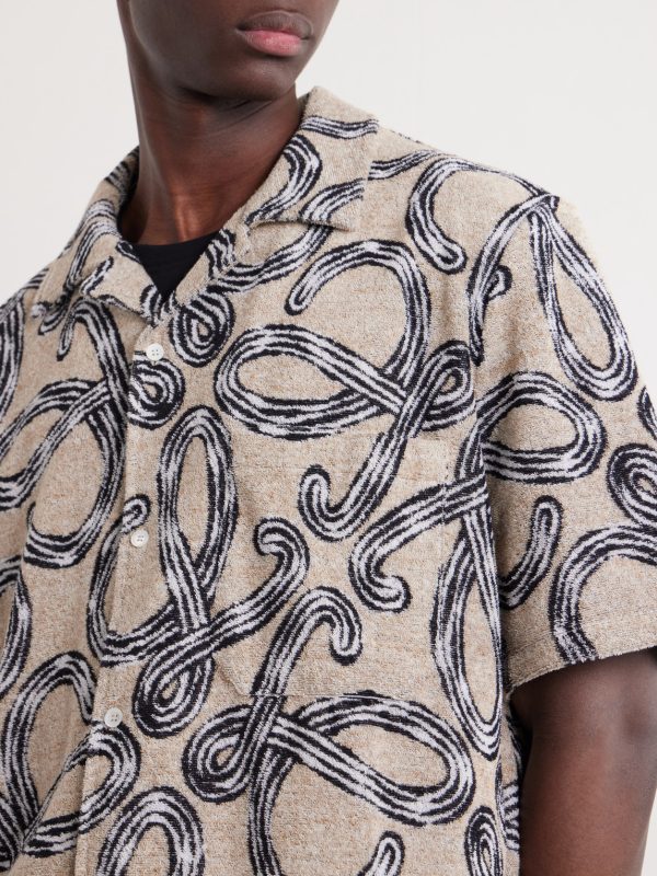 + Paula's Ibiza Camp-Collar Printed Cotton-Blend Terry Shirt - CU + Paula's Ibiza Camp-Collar Printed Cotton-Blend Terry Shirt - CU