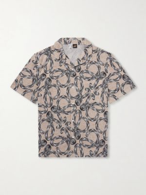 + Paula's Ibiza Camp-Collar Printed Cotton-Blend Terry Shirt + Paula's Ibiza Camp-Collar Printed Cotton-Blend Terry Shirt