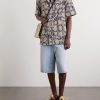 + Paula's Ibiza Camp-Collar Printed Cotton-Blend Terry Shirt - OU + Paula's Ibiza Camp-Collar Printed Cotton-Blend Terry Shirt - OU