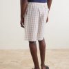 + Paula's Ibiza Straight-Leg Checked Cotton Shorts - BK