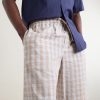 + Paula's Ibiza Straight-Leg Checked Cotton Shorts - CU
