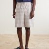 + Paula's Ibiza Straight-Leg Checked Cotton Shorts - FR
