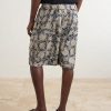 + Paula's Ibiza Straight-Leg Printed Cotton-Blend Shorts - BK