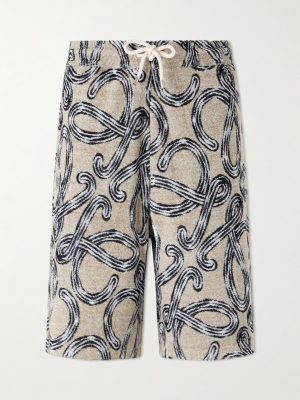 + Paula's Ibiza Straight-Leg Printed Cotton-Blend Shorts + Paula's Ibiza Straight-Leg Printed Cotton-Blend Shorts