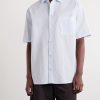 + Paula's Ibiza Logo-Embroidered Cotton-Blend Shirt - FR + Paula's Ibiza Logo-Embroidered Cotton-Blend Shirt - FR