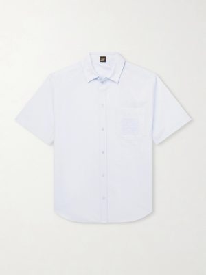 + Paula's Ibiza Logo-Embroidered Cotton-Blend Shirt + Paula's Ibiza Logo-Embroidered Cotton-Blend Shirt