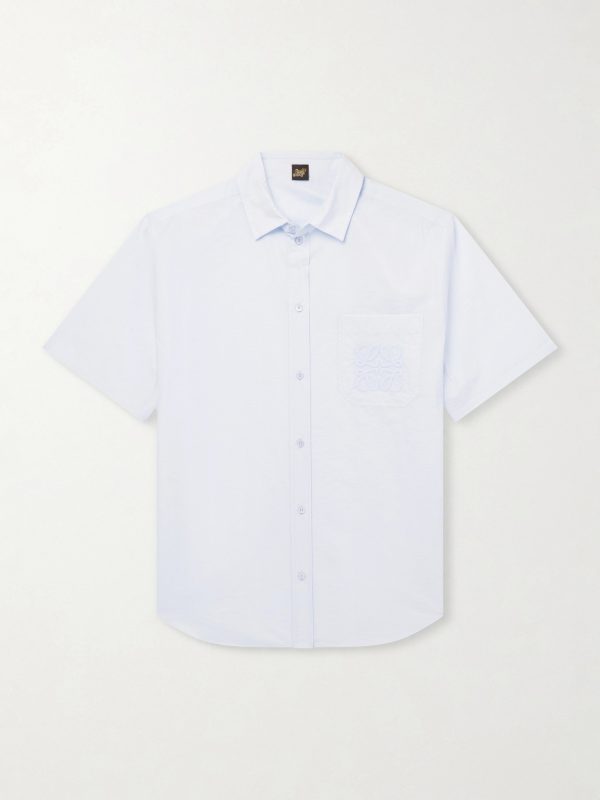 + Paula's Ibiza Logo-Embroidered Cotton-Blend Shirt + Paula's Ibiza Logo-Embroidered Cotton-Blend Shirt