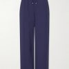 + Paula's Ibiza Straight-Leg Cotton-Blend Drawstring Trousers + Paula's Ibiza Straight-Leg Cotton-Blend Drawstring Trousers