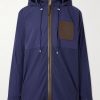 + Paula's Ibiza Logo-Debossed Leather-Trimmed Ripstop Hooded Jacket