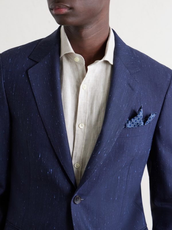 Wool and Silk-Blend Dupioni Suit Jacket - CU Wool and Silk-Blend Dupioni Suit Jacket - CU