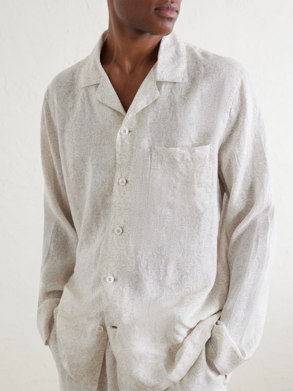 Milan 31 Printed Linen Pyjama Set - CU Milan 31 Printed Linen Pyjama Set - CU