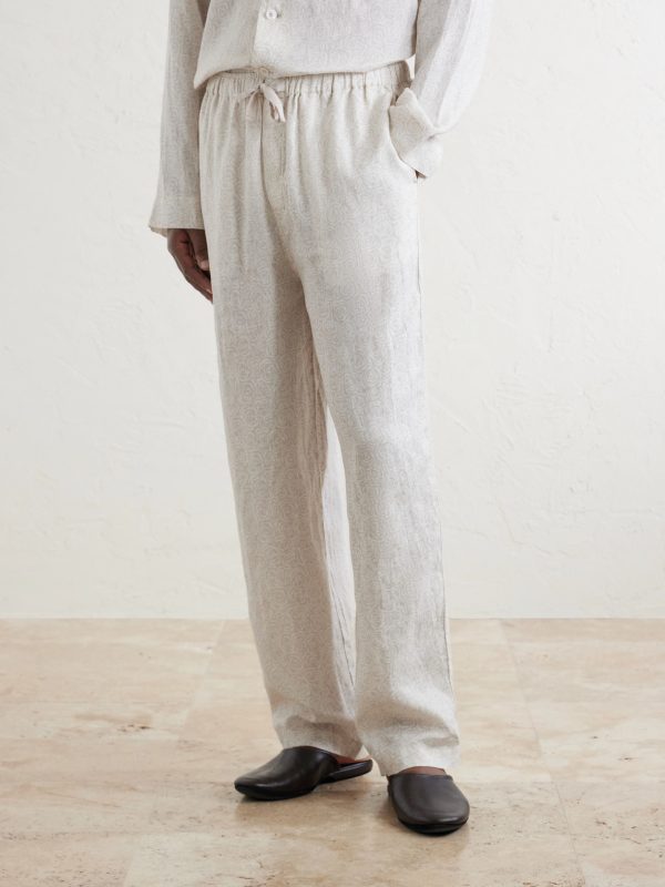 Milan 31 Printed Linen Pyjama Set - FR Milan 31 Printed Linen Pyjama Set - FR