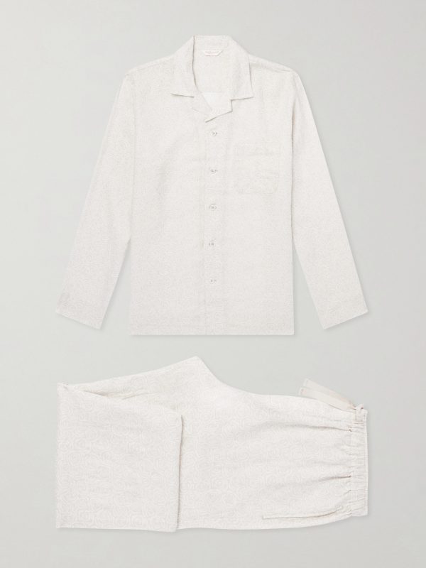 Milan 31 Printed Linen Pyjama Set Milan 31 Printed Linen Pyjama Set