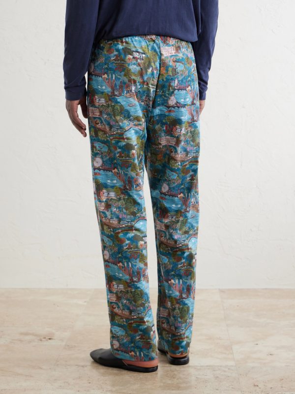 Ledbury 100 Printed Cotton Pyjama Trousers - BK Ledbury 100 Printed Cotton Pyjama Trousers - BK
