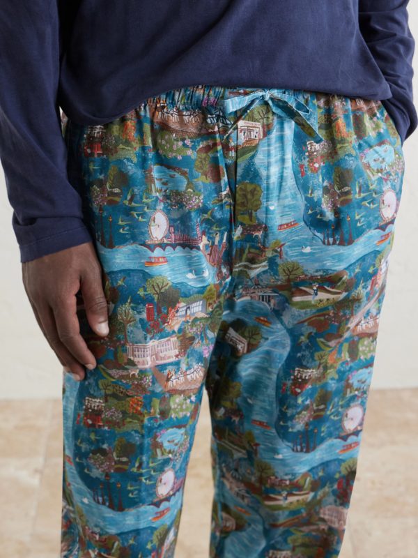 Ledbury 100 Printed Cotton Pyjama Trousers - CU Ledbury 100 Printed Cotton Pyjama Trousers - CU