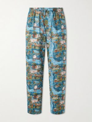 Ledbury 100 Printed Cotton Pyjama Trousers Ledbury 100 Printed Cotton Pyjama Trousers