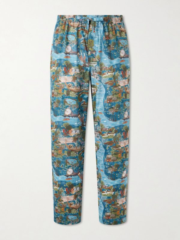 Ledbury 100 Printed Cotton Pyjama Trousers Ledbury 100 Printed Cotton Pyjama Trousers