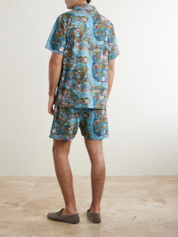 Ledbury 100 Printed Cotton Pyjama Set - BK