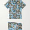 Ledbury 100 Printed Cotton Pyjama Set