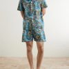 Ledbury 100 Printed Cotton Pyjama Set - OU