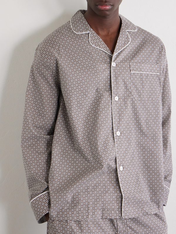 Ledbury 96 Printed Cotton-Poplin Pyjama Set - CU
