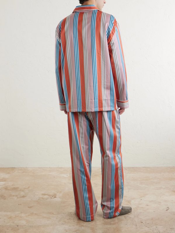 Wellington 61 Striped Cotton Pyjama Set - BK Wellington 61 Striped Cotton Pyjama Set - BK