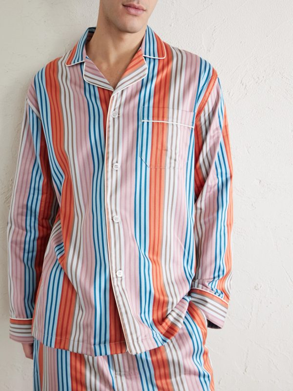 Wellington 61 Striped Cotton Pyjama Set - CU Wellington 61 Striped Cotton Pyjama Set - CU