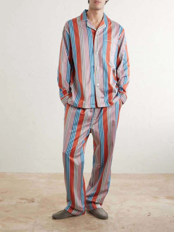 Wellington 61 Striped Cotton Pyjama Set - OU Wellington 61 Striped Cotton Pyjama Set - OU