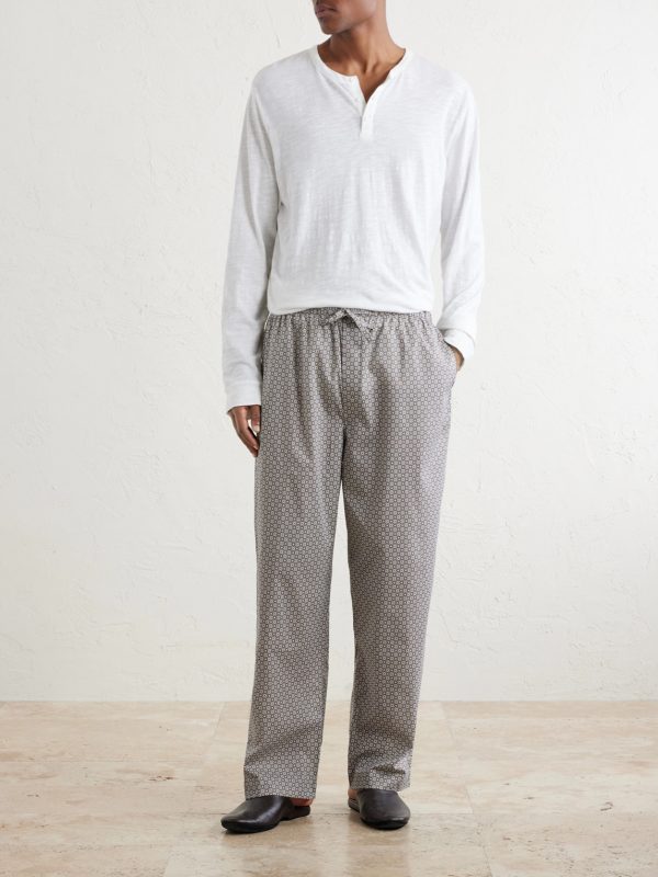 Ledbury 96 Printed Cotton-Poplin Pyjama Trousers - OU