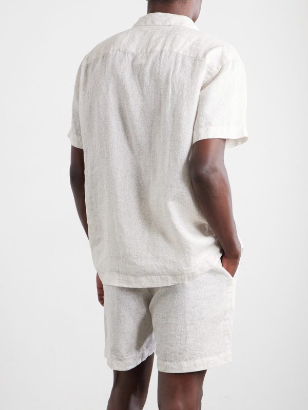 Milan 31 Floral-Print Linen Pyjama Set - BK