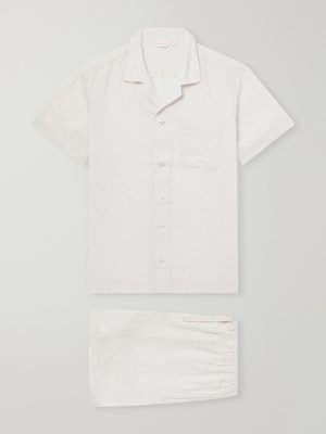 Milan 31 Floral-Print Linen Pyjama Set Milan 31 Floral-Print Linen Pyjama Set