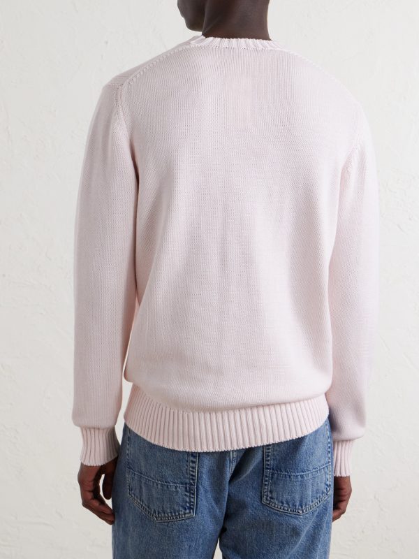 Knitted Cotton Sweater - BK Knitted Cotton Sweater - BK