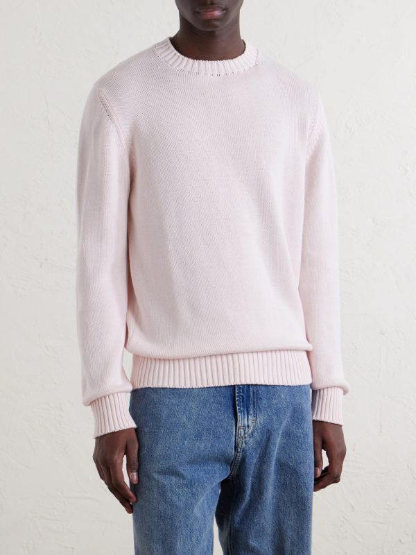 Knitted Cotton Sweater - FR Knitted Cotton Sweater - FR