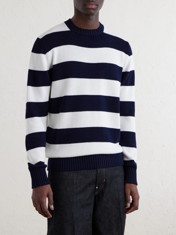 Striped Cotton Sweater - FR