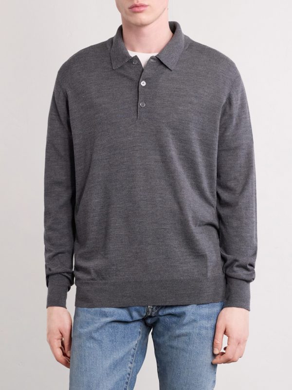 Virgin Wool Polo Shirt - FR