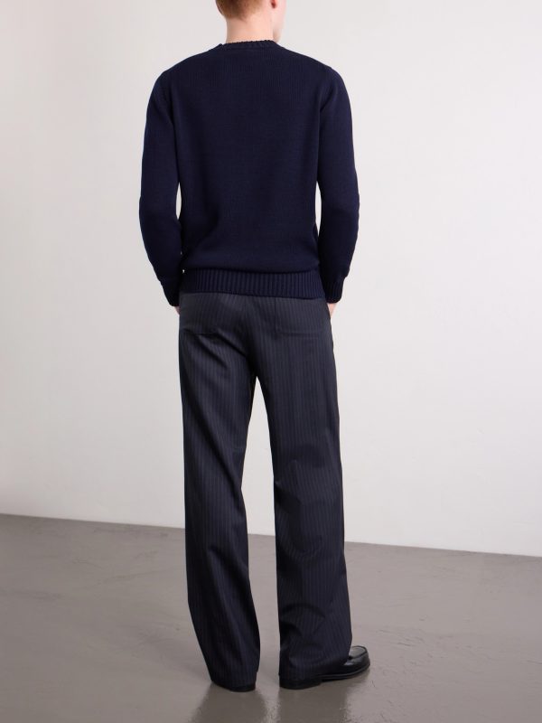 Knitted Cotton Sweater - BK Knitted Cotton Sweater - BK