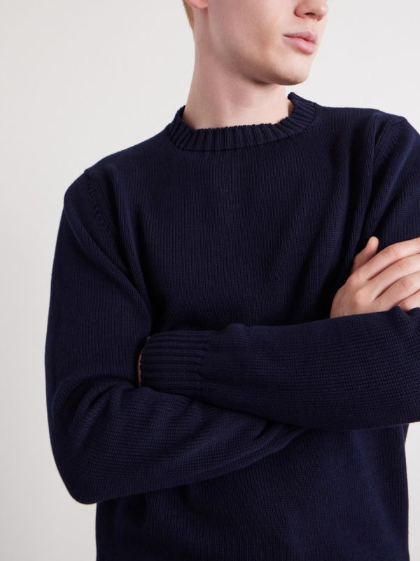 Knitted Cotton Sweater - CU Knitted Cotton Sweater - CU