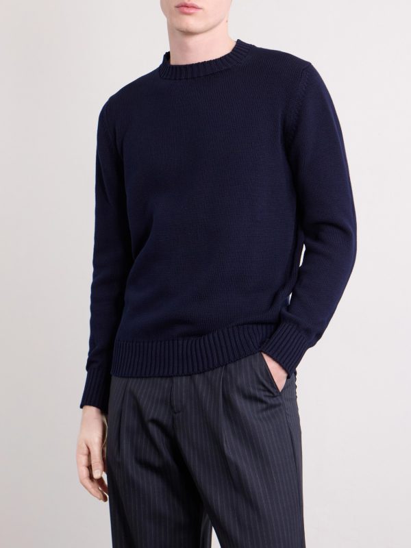Knitted Cotton Sweater - FR Knitted Cotton Sweater - FR
