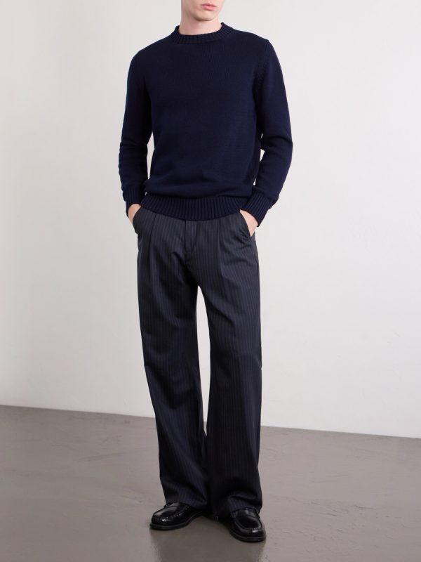 Knitted Cotton Sweater - OU Knitted Cotton Sweater - OU