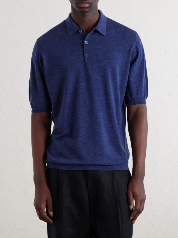Virgin Wool Polo Shirt - FR