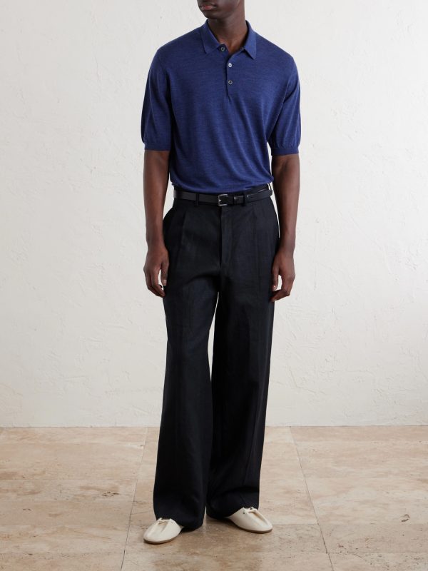Virgin Wool Polo Shirt - OU
