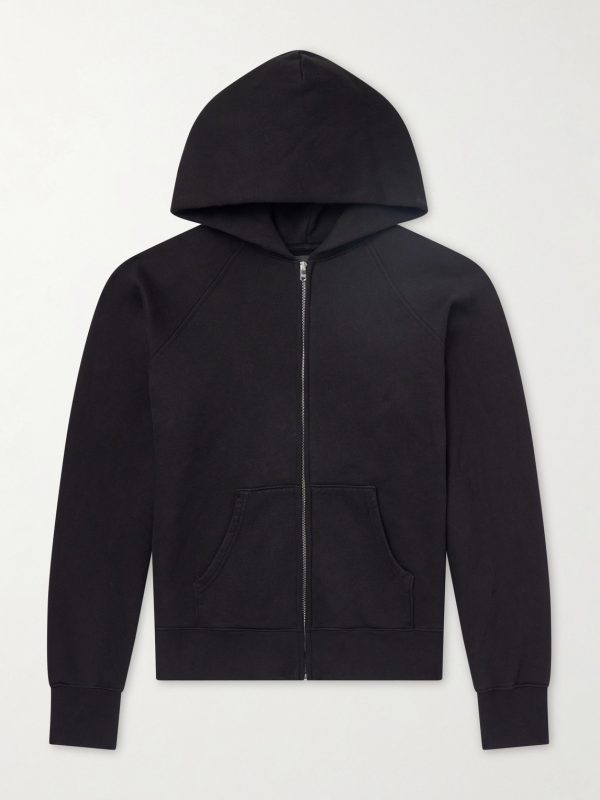 Heavyweight Structured-Fleec Cotton-Jersey Raglan Zip-Up Hoodie Heavyweight Structured-Fleec Cotton-Jersey Raglan Zip-Up Hoodie