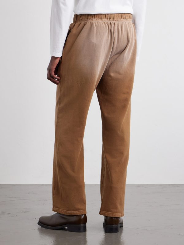 Straight-Leg French Terry-Cotton Sweatpants - BK Straight-Leg French Terry-Cotton Sweatpants - BK