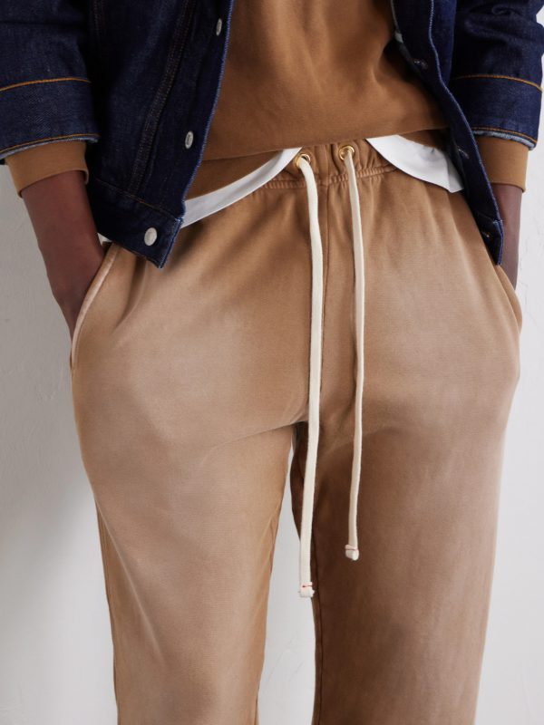 Straight-Leg French Terry-Cotton Sweatpants - CU Straight-Leg French Terry-Cotton Sweatpants - CU