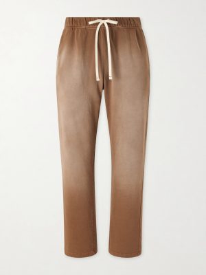 Straight-Leg French Terry-Cotton Sweatpants