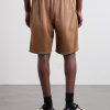 Straight-Leg Cotton-Piqué Drawstring Rider Shorts - BK Straight-Leg Cotton-Piqué Drawstring Rider Shorts - BK